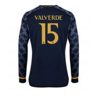 Koszulka piłkarska Real Madrid Federico Valverde #15 Strój wyjazdowy 2023-24 tanio Długi Rękaw